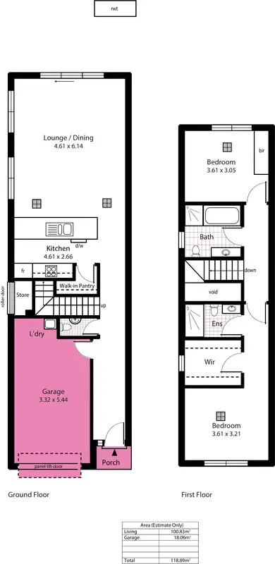 Floorplan of Homely townhouse listing, 31 Kuranye Circuit, Largs North SA 5016