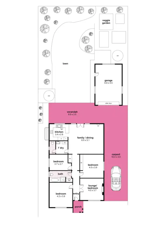 Floorplan of Homely house listing, 15 Almond Grove, Glandore SA 5037