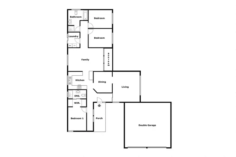 Floorplan of Homely house listing, 2 McCaw Place, Calwell ACT 2905