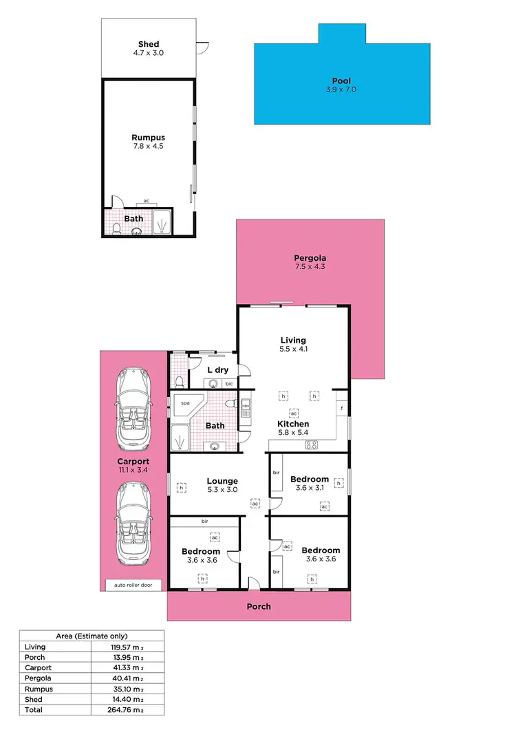 Floorplan of Homely house listing, 22 Phillip Street, West Croydon SA 5008