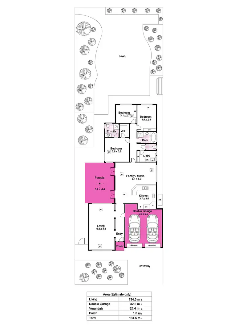 Floorplan of Homely house listing, 22 Hartley Grove, Windsor Gardens SA 5087