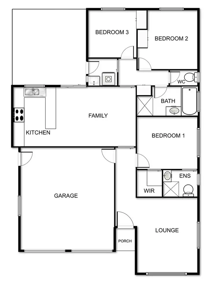 Floorplan of Homely house listing, 13 Swallow Street, Dunlop ACT 2615