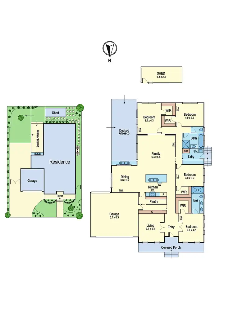 Floorplan of Homely house listing, 5 Breenview Place, Doreen VIC 3754