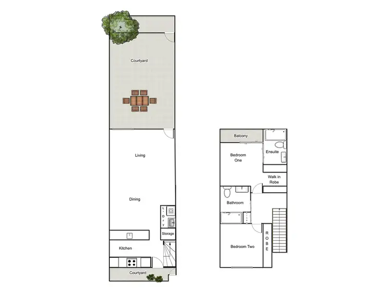 Floorplan of Homely townhouse listing, 20/56 Stuart Street, Griffith ACT 2603