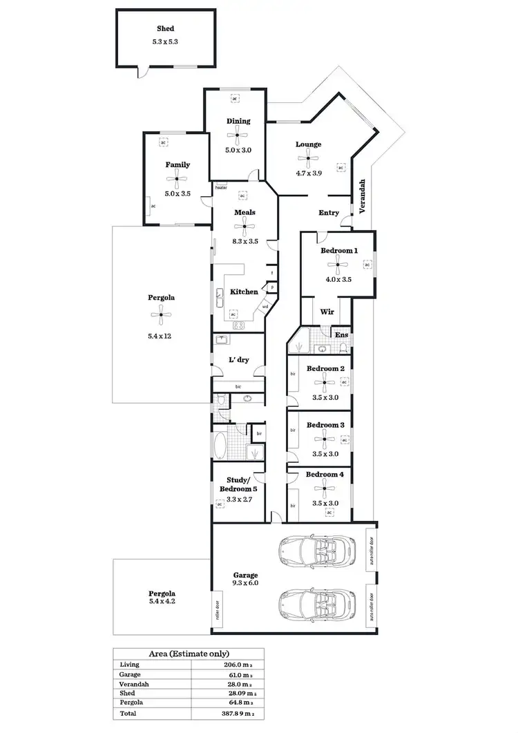 Floorplan of Homely house listing, 25 Bellview Drive, Athelstone SA 5076