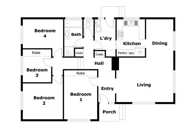 Floorplan of Homely house listing, 86 Sinclair Street, Kambah ACT 2902