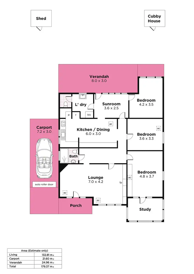 Floorplan of Homely house listing, 33 Fisher Street, Myrtle Bank SA 5064