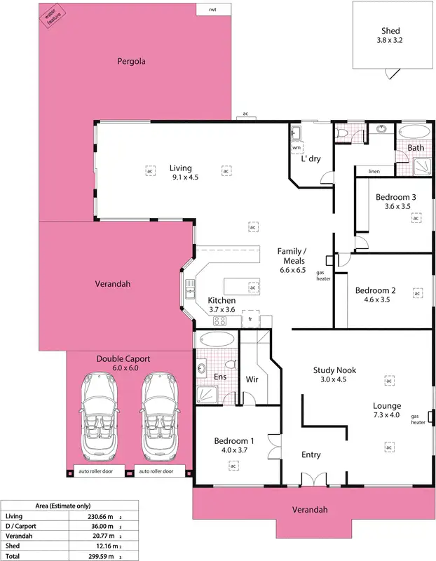 Floorplan of Homely house listing, 41 Bluestone Drive, Walkley Heights SA 5098
