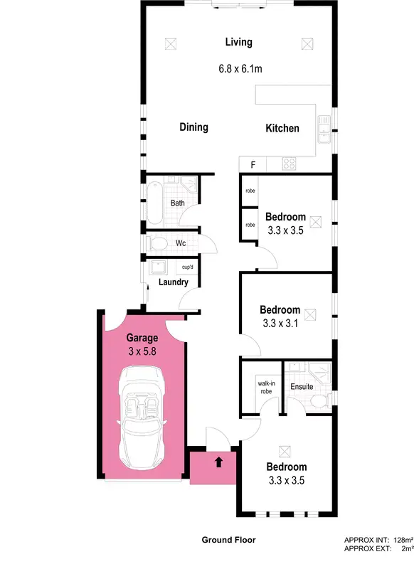 Floorplan of Homely house listing, 27a Trigg Street, Blair Athol SA 5084