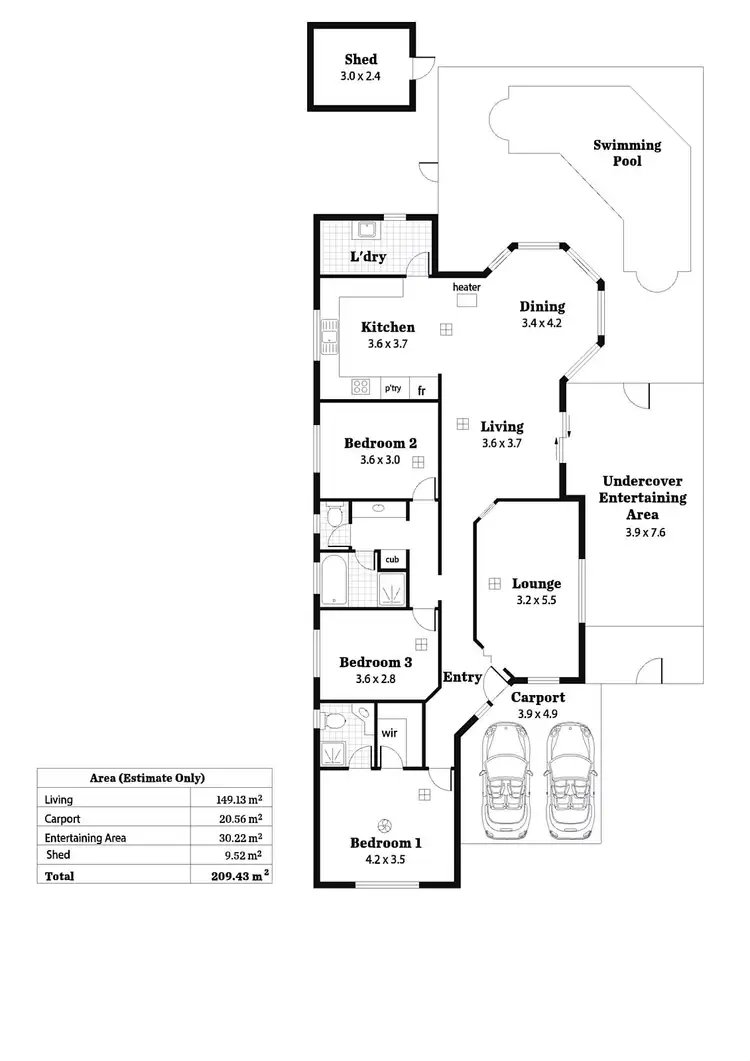 Floorplan of Homely house listing, 17 Bruce Avenue, Mitchell Park SA 5043
