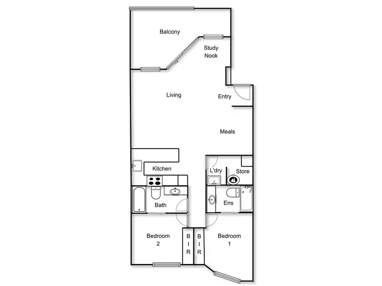 Floorplan of Homely unit listing, 92/5 Empire Circuit, Forrest ACT 2603