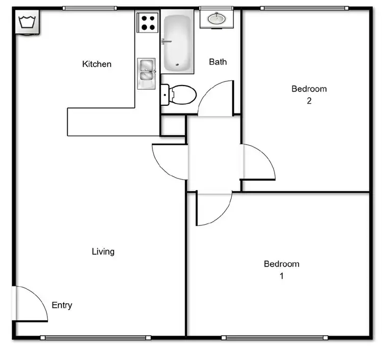Floorplan of Homely apartment listing, 11/115 Knox Street, Watson ACT 2602