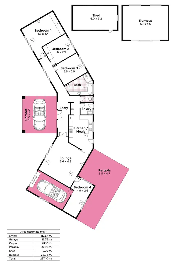 Floorplan of Homely house listing, 2 Lillimur Avenue, Morphett Vale SA 5162