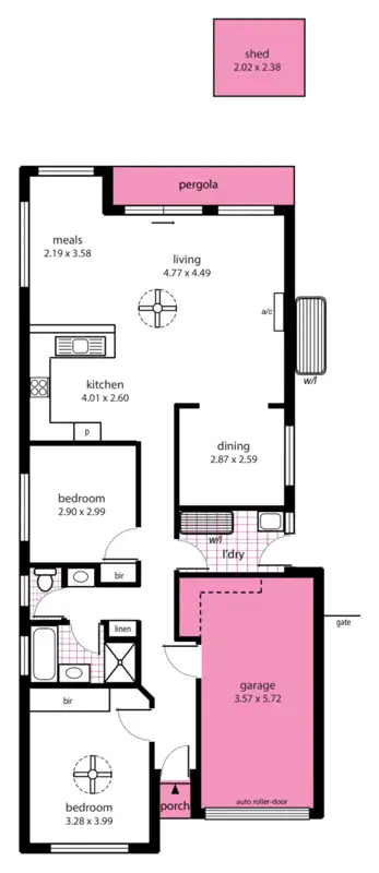 Floorplan of Homely house listing, 20 Hampton Drive, Oakden SA 5086