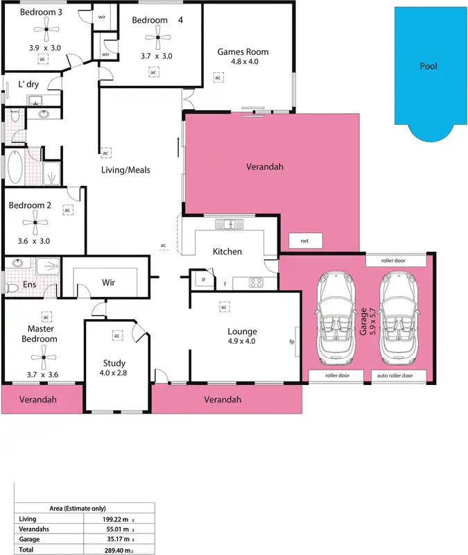 Floorplan of Homely house listing, 32 Braeburn Drive, Golden Grove SA 5125