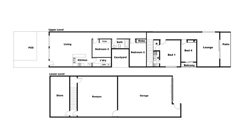 Floorplan of Homely townhouse listing, 14/3 Fernando Street, Bonner ACT 2914