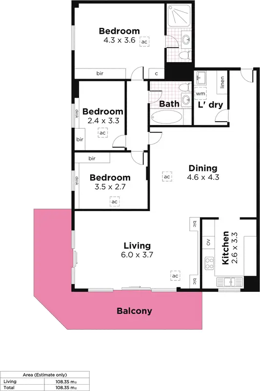 Floorplan of Homely apartment listing, 10b/13 North Esplanade, Glenelg North SA 5045