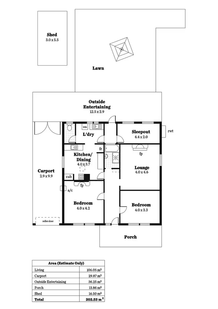 Floorplan of Homely house listing, 8 Westbourne  Street, West Croydon SA 5008