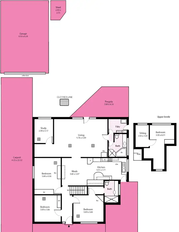 Floorplan of Homely house listing, 22 Long Street, Plympton SA 5038
