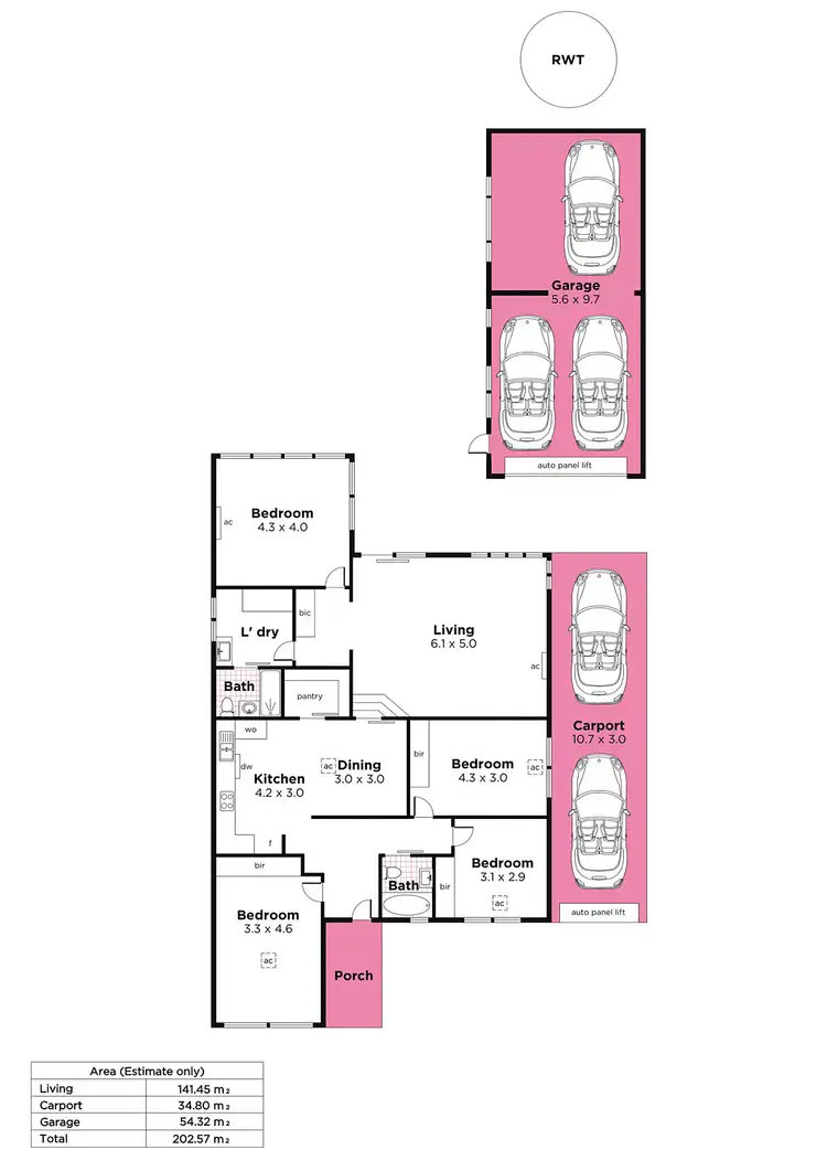 Floorplan of Homely house listing, 9 Rugby Street, Pasadena SA 5042