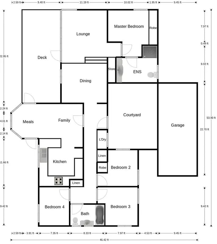 Floorplan of Homely house listing, 12 Hardman  Street, O'connor ACT 2602