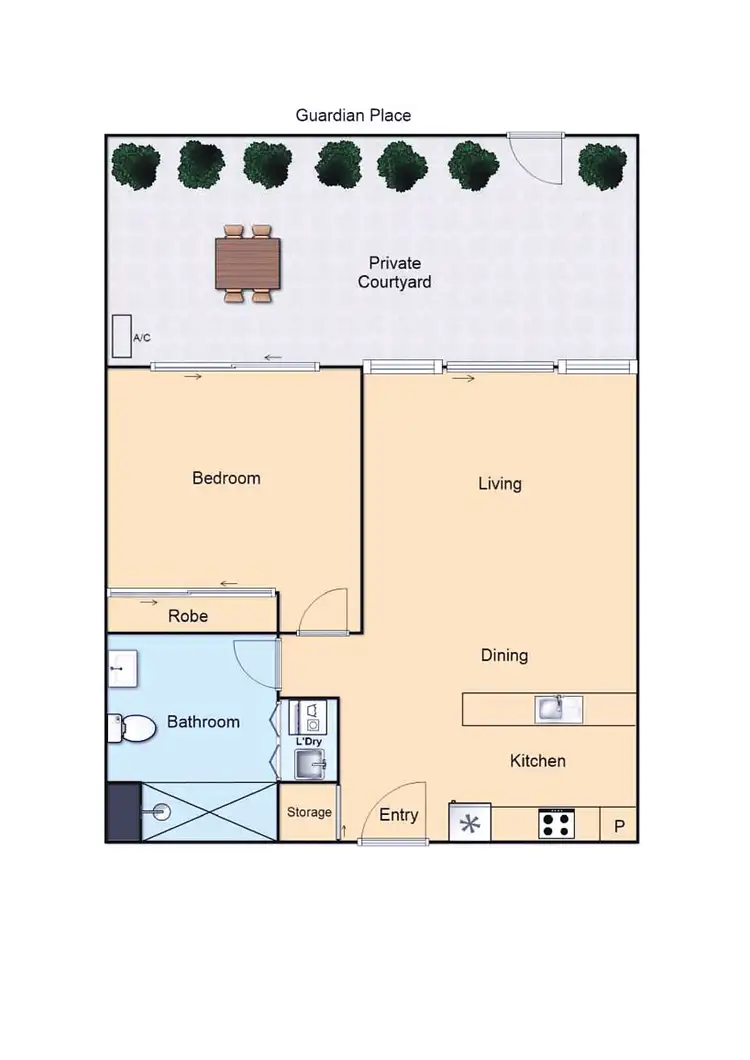 Floorplan of Homely apartment listing, 170/116 Easty Street, Phillip ACT 2606