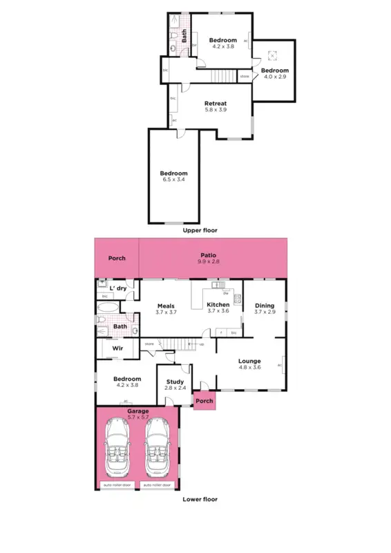 Floorplan of Homely house listing, 2 Attingham Crescent, Oakden SA 5086