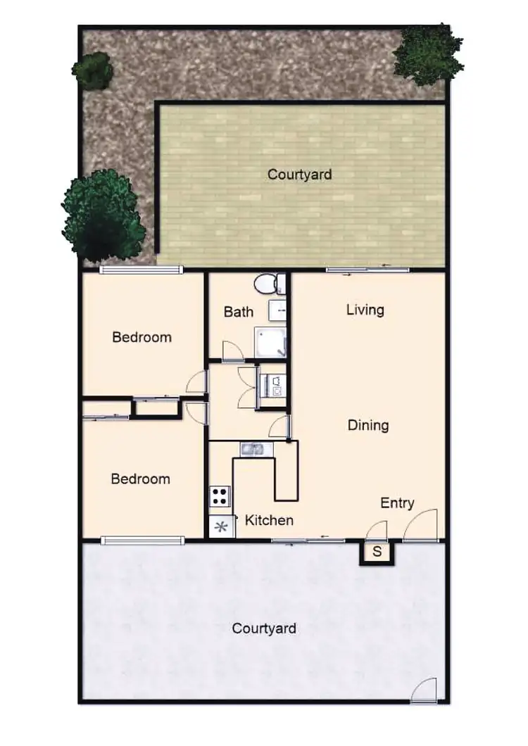 Floorplan of Homely unit listing, 16/5 Tristania Street, Rivett ACT 2611