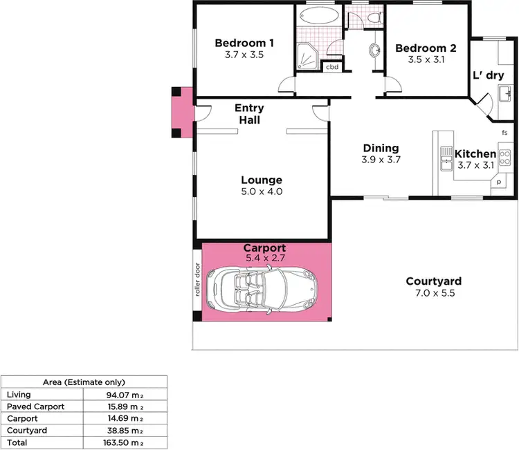 Floorplan of Homely house listing, 49a Ophir Crescent, Seacliff Park SA 5049