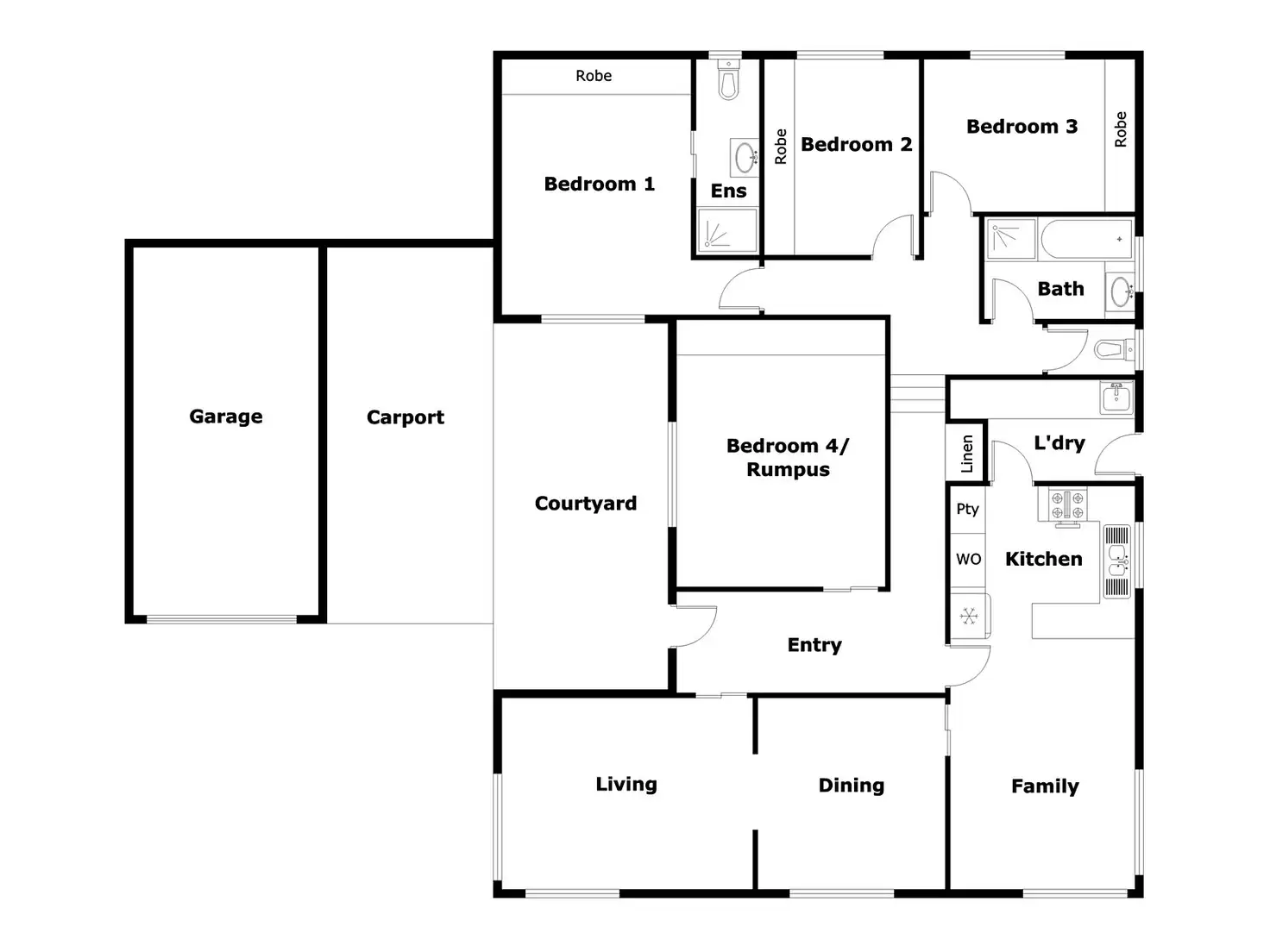 Floorplan of Homely house listing, 4 Seaver Street, Monash ACT 2904