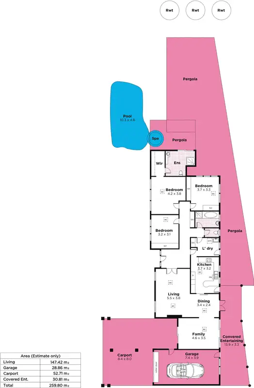 Floorplan of Homely house listing, 16 Leabrook Drive, Rostrevor SA 5073