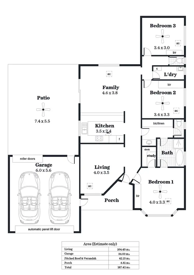 Floorplan of Homely house listing, 3b Curtis Street, Hectorville SA 5073