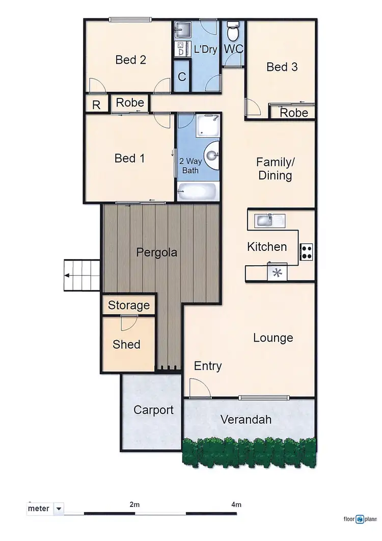 Floorplan of Homely house listing, 16 Hammill Close, Calwell ACT 2905