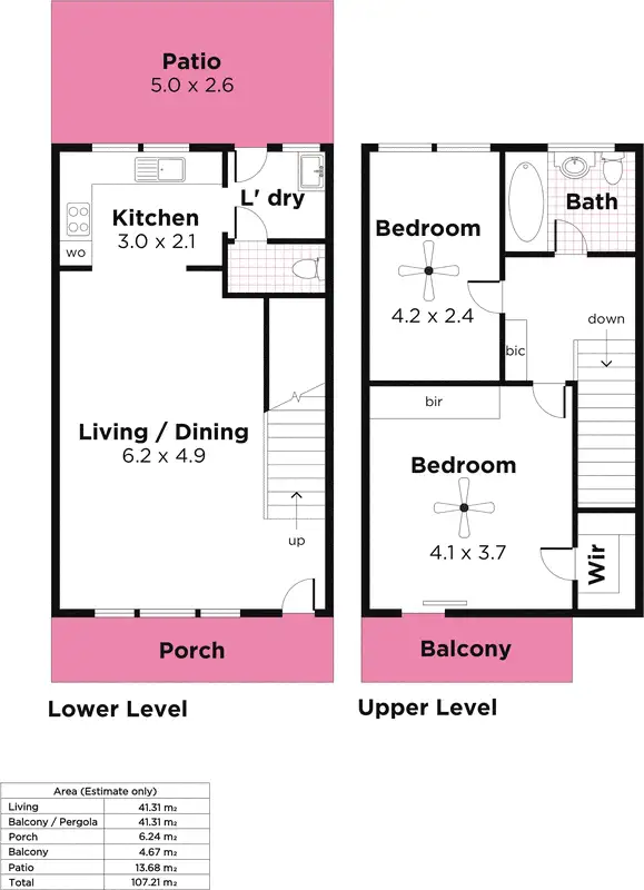 Floorplan of Homely townhouse listing, 7/9 O G Road, Klemzig SA 5087