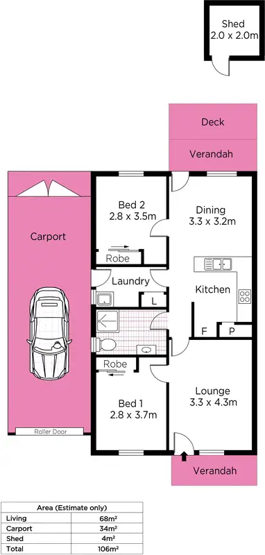 Floorplan of Homely house listing, 41 Simpson Avenue, Devon Park SA 5008