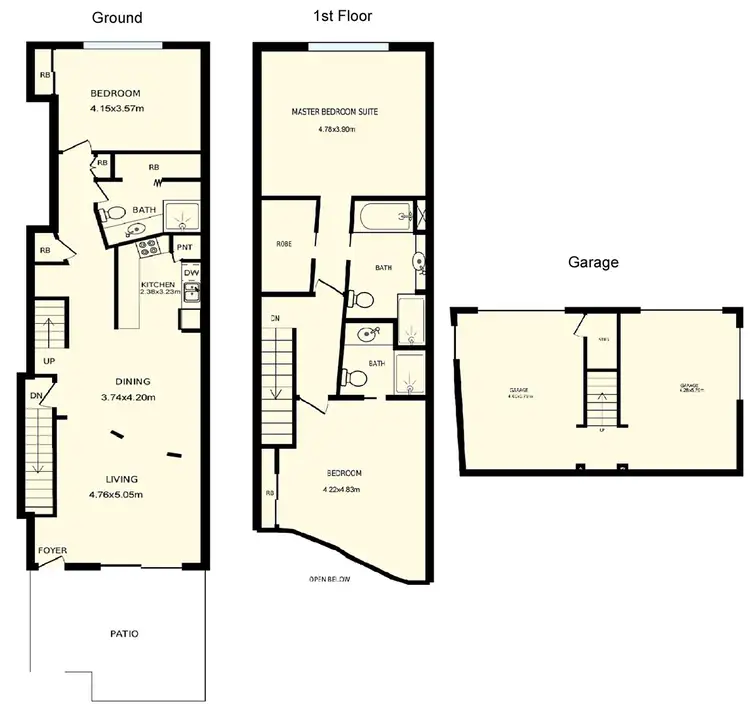 Floorplan of Homely townhouse listing, 6/1 Eldridge Crescent, Garran ACT 2605