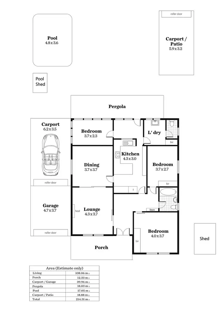 Floorplan of Homely house listing, 36 Tutt Avenue, Kingswood SA 5062