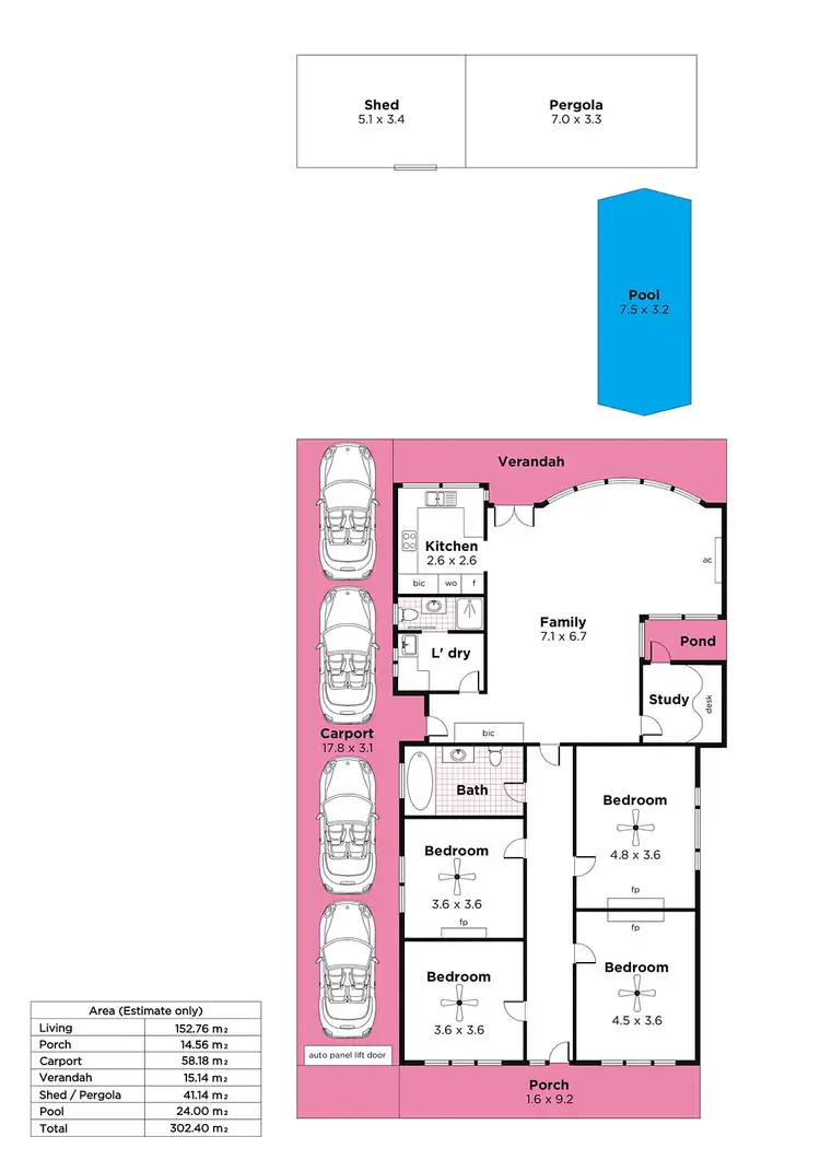 Floorplan of Homely house listing, 54 Rowell Crescent, West Croydon SA 5008