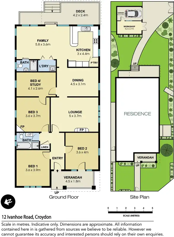 Floorplan of Homely house listing, 12 Ivanhoe Road, Croydon NSW 2132