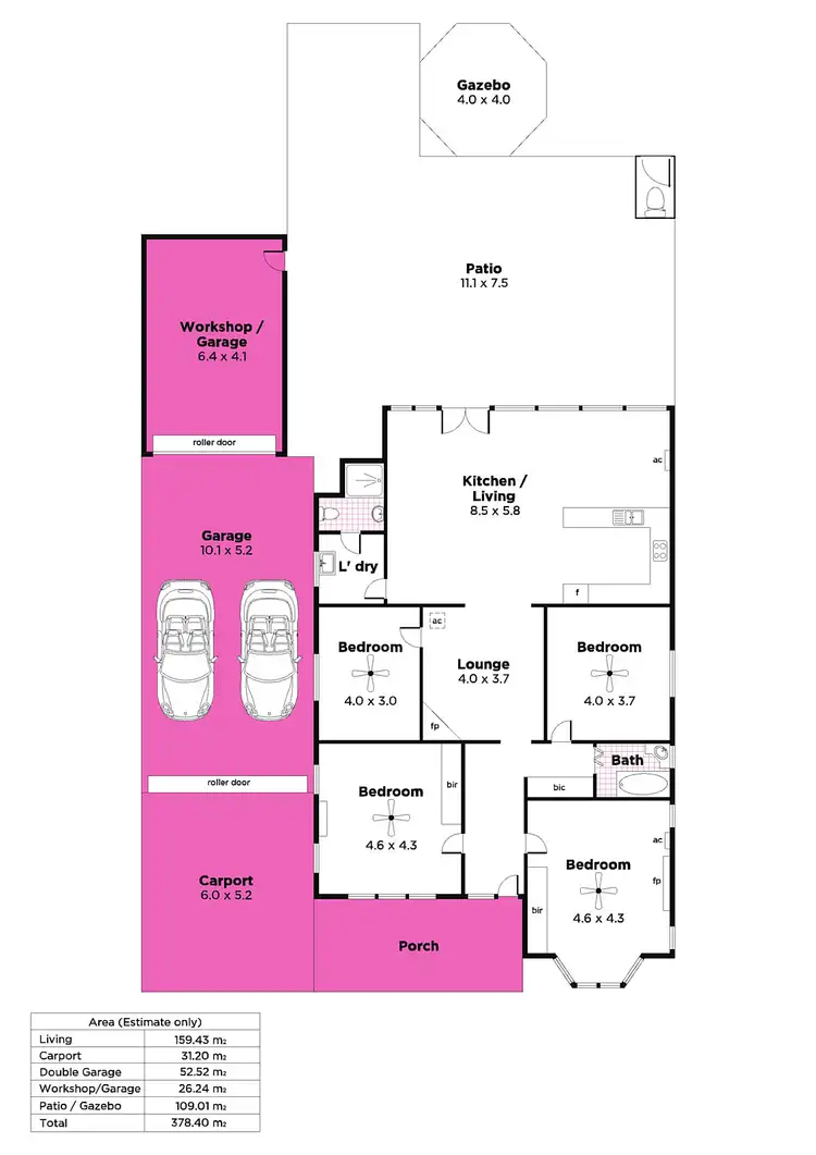 Floorplan of Homely house listing, 7 Fletcher Street, Woodville North SA 5012