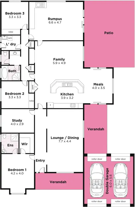 Floorplan of Homely house listing, 8 Condada Avenue, Park Holme SA 5043