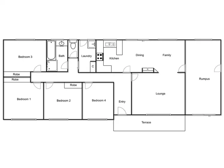 Floorplan of Homely house listing, 4 Sproule Circuit, Evatt ACT 2617