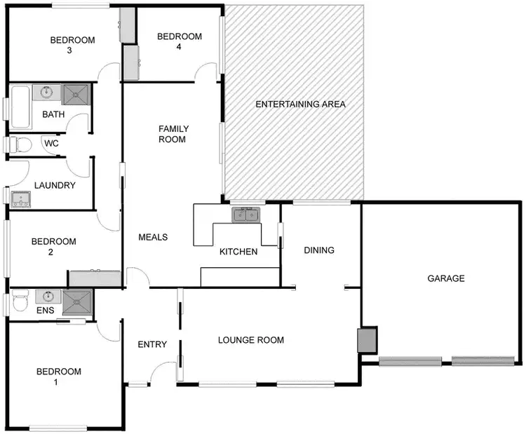 Floorplan of Homely house listing, 6 Sambell Place, Monash ACT 2904