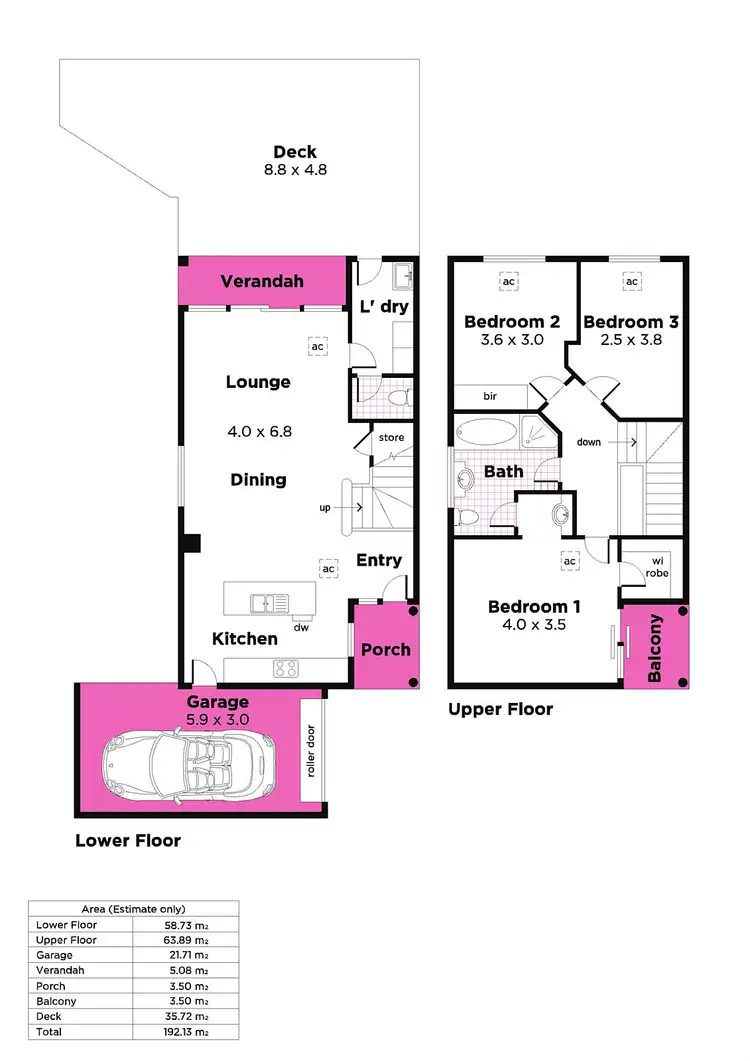 Floorplan of Homely townhouse listing, 12D Wattle Terrace, Plympton Park SA 5038