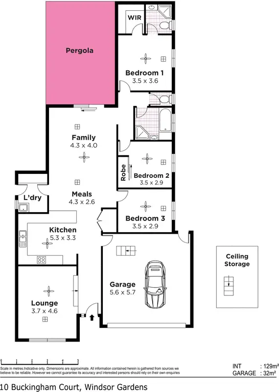 Floorplan of Homely house listing, 10 Buckingham Court, Windsor Gardens SA 5087