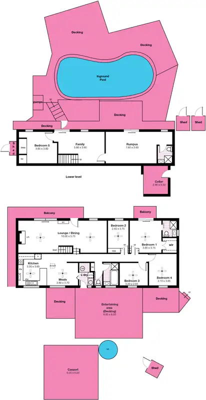 Floorplan of Homely house listing, 21 Grove Street, Eden Hills SA 5050