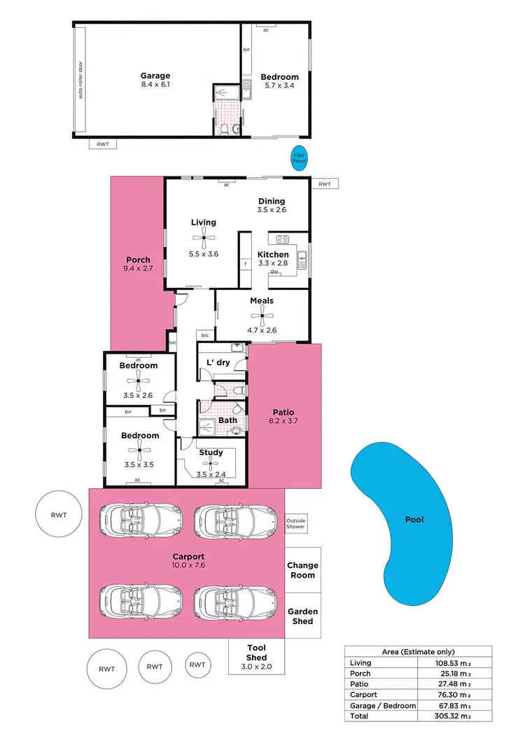 Floorplan of Homely house listing, 1 Sargent Parade, Bellevue Heights SA 5050