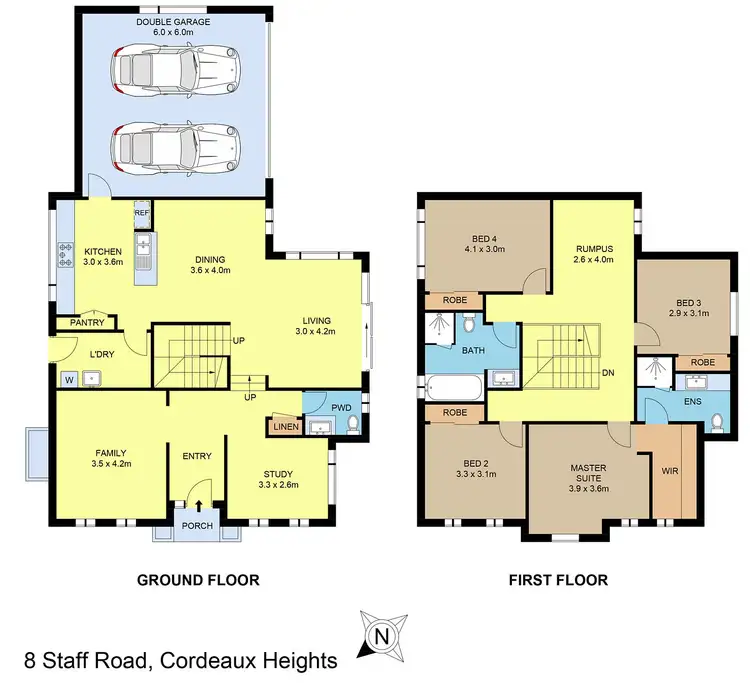 Floorplan of Homely house listing, 8 Staff Road, Cordeaux Heights NSW 2526