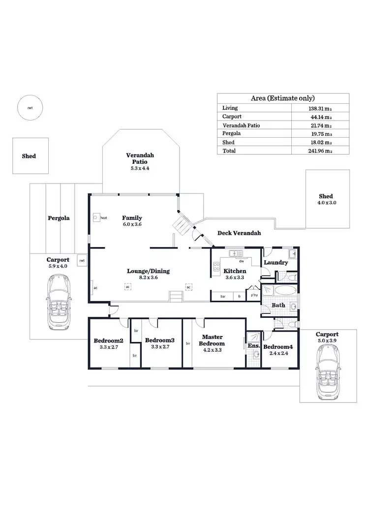 Floorplan of Homely house listing, 6 Beverley Crescent, Belair SA 5052