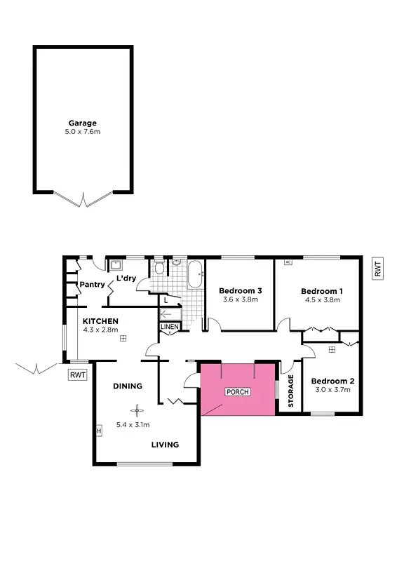 Floorplan of Homely house listing, 2 Lily Street, Blair Athol SA 5084
